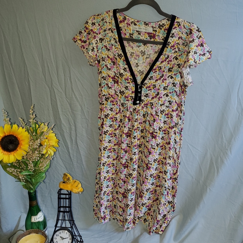 ZARA BASIC mini dress.  Small EUC